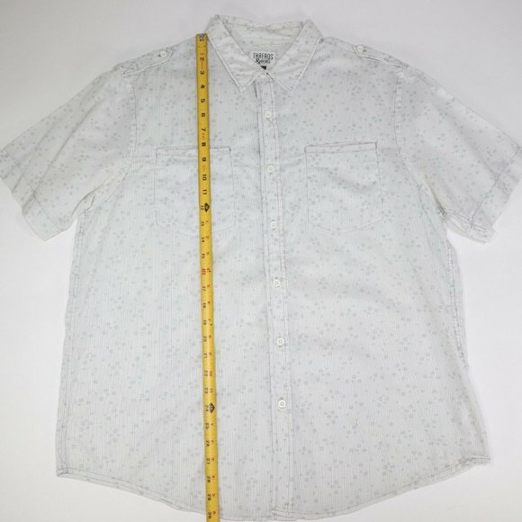 Threads & Heirs Men Button Down Shirt Short Sleeve - Picture 3 of 6